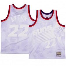 Phoenix Suns Deandre Ayton Grey Cloudy Skies Jersey HWC Mesh