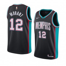 Memphis Grizzlies Ja Morant Hardwood Classics Jersey Swingman Black