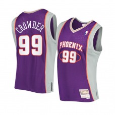 Phoenix Suns #99 Jae Crowder Hardwood Classics Authentic Jersey Purple