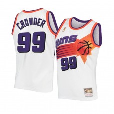 Phoenix Suns #99 Jae Crowder Hardwood Classics Authentic Jersey White