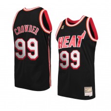 Miami Heat Jae Crowder Hardwood Classics Throwback Jersey Black