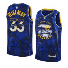 Golden State Warriors James Wiseman Select Series Camo Jersey Royal