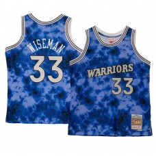 Golden State Warriors James Wiseman Galaxy Hardwood Classics Jersey Blue