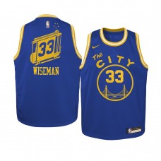 James Wiseman Golden State Warriors Hardwood Classics Jersey Blue