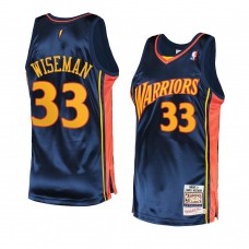 Golden State Warriors James Wiseman Hardwood Classics Throwback Jersey Royal