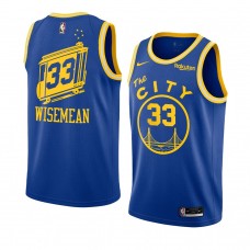 Golden State Warriors James Wiseman Hardwood Classics Swingman Jersey Royal