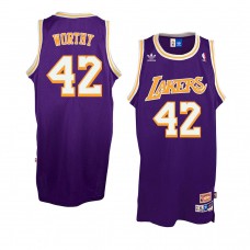 James Worthy Los Angeles Lakers Throwback Jersey Purple