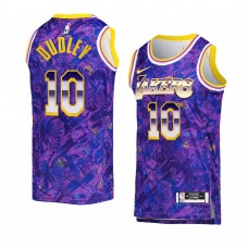 Los Angeles Lakers #10 Jared Dudley Select Series Camo Jersey Purple