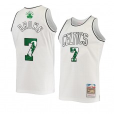 Boston Celtics Jaylen Brown Hardwood Classics Swingman Jersey White