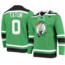 Boston Celtics Jayson Tatum Pointman Hockey Fashion Jersey Green