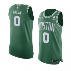 Jayson Tatum Boston Celtics Icon Authentic Vistaprint Patch Jersey 2020-21 Green