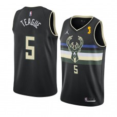 Bucks Jeff Teague 2021 NBA Finals Champions Statement Jersey Black