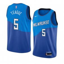 Milwaukee Bucks Jeff Teague City Edition Swingman Jersey Royal