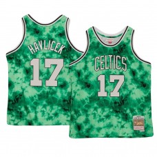 Boston Celtics John Havlicek Galaxy Hardwood Classics Jersey Green