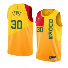 Milwaukee Bucks Jon Leuer Men's Jersey - City Edition