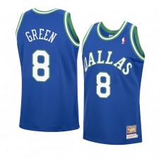 Dallas Mavericks Josh Green Hardwood Classics Authentic Jersey Blue