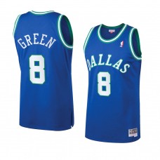 Josh Green Dallas Mavericks Hardwood Classics Jersey Throwback Blue