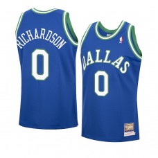 Dallas Mavericks Josh Richardson Hardwood Classics Authentic Jersey Blue