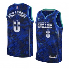 Dallas Mavericks #0 Josh Richardson Select Series Camo Jersey Royal