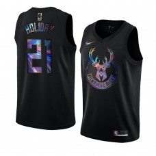 Jrue Holiday Milwaukee Bucks Iridescent Holographic Limited Edition Jersey Black