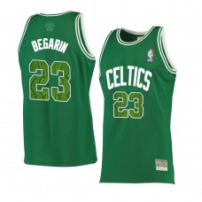 Celtics Juhann Begarin Men's Snakeskin Hardwood Classics Jersey Green