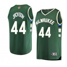 Milwaukee Bucks Justin Jackson 2021 NBA Finals Icon Edition Jersey Green