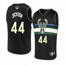 Milwaukee Bucks Justin Jackson 2021 NBA Finals Statement Edition Jersey Black