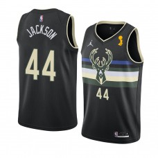 Bucks Justin Jackson 2021 NBA Finals Champions Statement Jersey Black