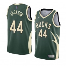 Milwaukee Bucks Justin Jackson Earned Edition Swingman Jersey Green