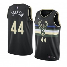 Milwaukee Bucks Justin Jackson Statement Edition Swingman Jersey Black