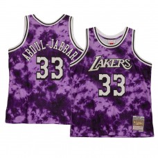 Los Angeles Lakers Kareem Abdul-Jabbar Galaxy Hardwood Classics Jersey Purple