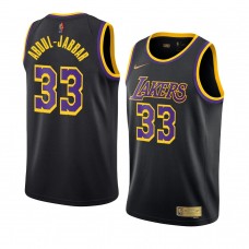 Los Angeles Lakers #33 Kareem Abdul-Jabbar Earned Edition Swingman Jersey Black