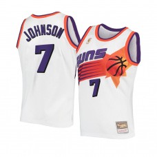 Phoenix Suns #7 Kevin Johnson Hardwood Classics Authentic Jersey White