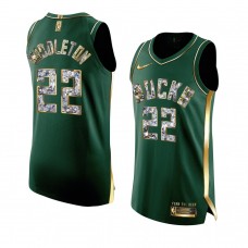 Khris Middleton Milwaukee Bucks 2022 NBA Playoffs Jersey Green Men