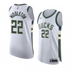 Khris Middleton Milwaukee Bucks Associateion Edition Authentic Jersey 2020-21 White