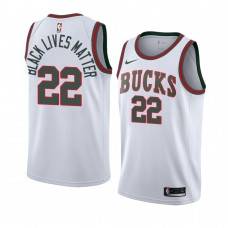 Khris Middleton Milwaukee Bucks Classic Black Lives Matter Jersey White