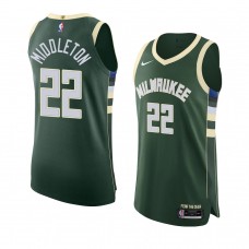 Milwaukee Bucks Khris Middleton Icon Edition Jersey Swingman Hunter Green