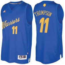 Golden State Warriors# 11 Klay Thompson 2016 Christmas Day Royal Jersey