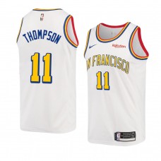 Klay Thompson Golden State Warriors Classic Edition Jersey Swingman Badge White