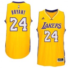 Los Angeles Lakers #24 Kobe Bryant 2014-15 Season Home Gold Swingman Jersey