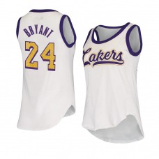 Los Angeles Lakers Kobe Bryant Women's Alyssa Milano High Hoops Tank Top Jersey White