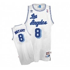 Los Angeles Lakers #8 Kobe Bryant Hardwood Classics Retro White Jersey