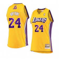 Los Angeles Lakers 2021 Kobe Bryant snakeskin Hardwood Classics Jersey Gold