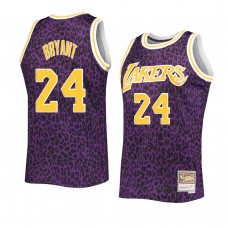 Los Angeles Lakers Kobe Bryant Wildlife Hardwood Classics Jersey Purple