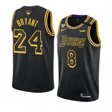 Kobe Bryant Los Angeles Lakers 2020 NBA Finals Bound Honor Kobe and Gianna Jersey Black