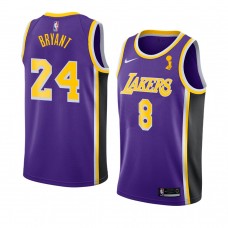 Kobe Bryant Los Angeles Lakers 2020 NBA Finals Champions Statement Jersey Purple