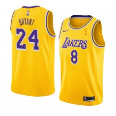 Kobe Bryant Los Angeles Lakers 2020 NBA Finals Champions Icon Jersey Yellow