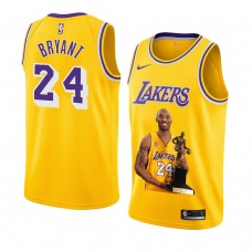 Kobe Bryant Los Angeles Lakers Portrait Edition MVP Jersey Gold