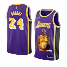 Kobe Bryant Los Angeles Lakers Portrait Edition MVP Jersey Purple