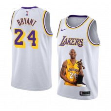 Kobe Bryant Los Angeles Lakers Portrait Edition MVP Jersey White